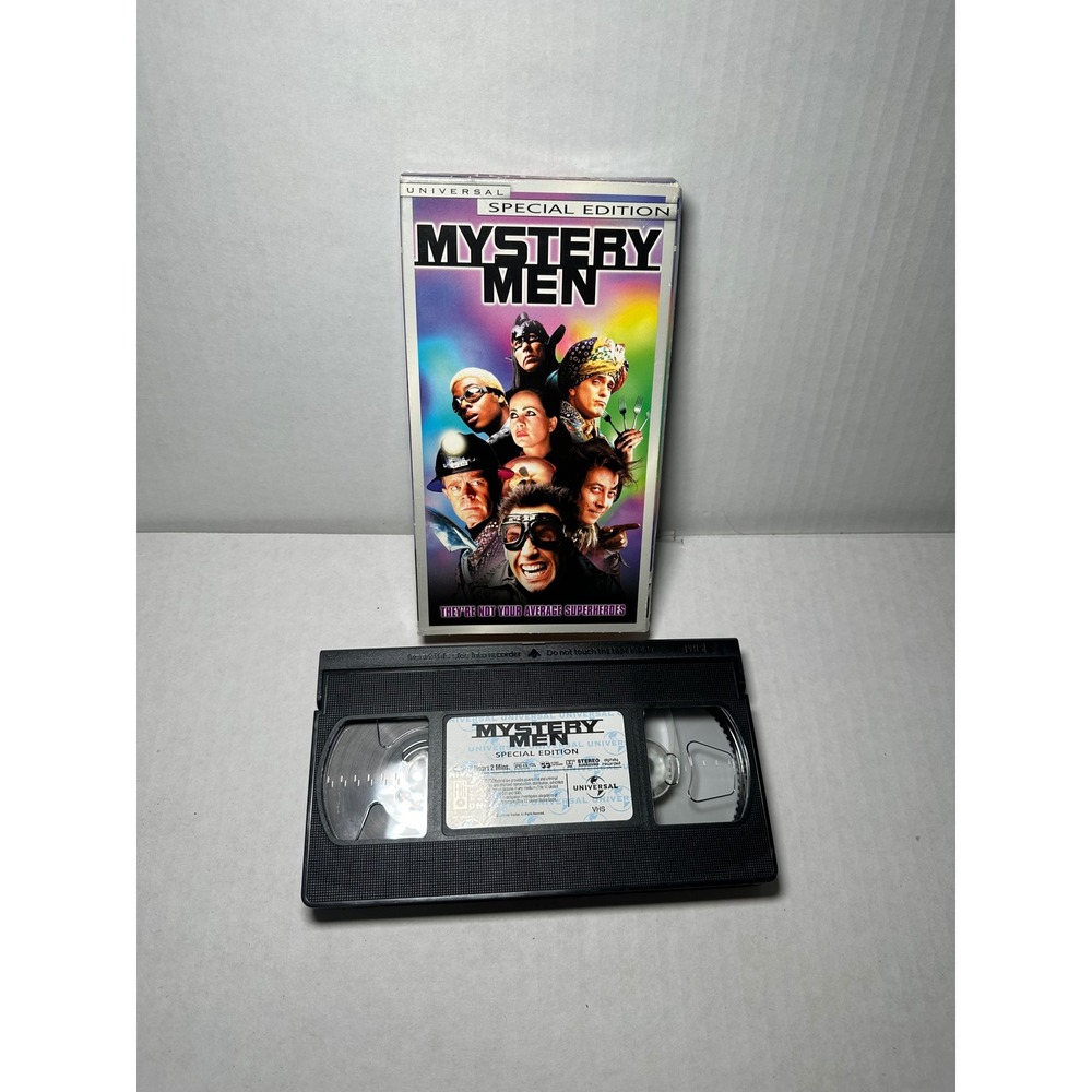 Mystery Men Special Edition VHS 1999 Ben Stiller Universal Pictures Comedy Movie